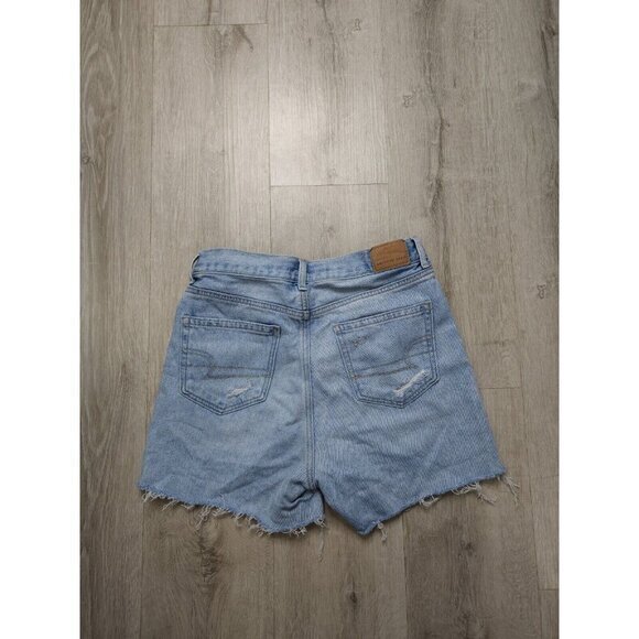 American Eagle Jean Shorts Distressed Lot Blue Denim Size 2 - Picture 7 of 10